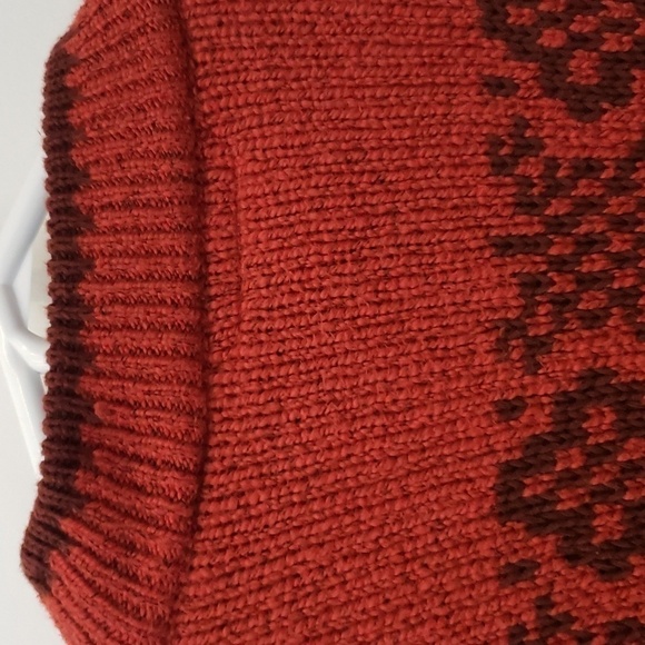 Hombre Barrage Sweater Winter Knit Crew Neck Size Medium Men Medium Burnt - Picture 6 of 12